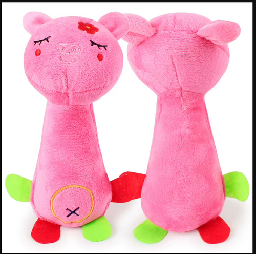 Eco-Friendly Dog Chewing Toy Soft Squeaky Teeth Cleaning